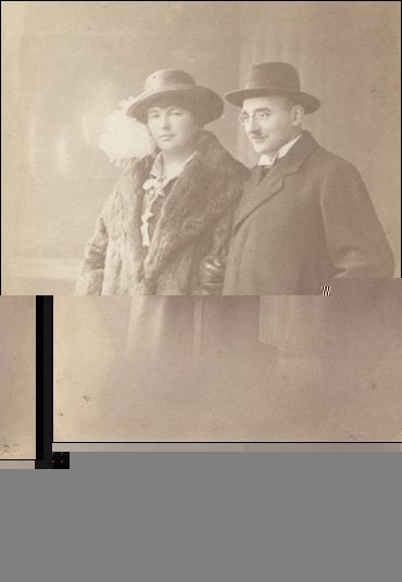 Clara and Moses, 1923. Neils Bamberger's parents. 
