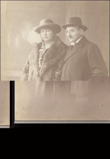 Clara and Moses, 1923. Neils Bamberger's parents. 