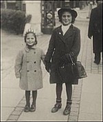Tove and her older sister, Kate, before the war. Copenhagen.